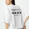 Camiseta corta con estampado gráfico Babymonster UT para mujer