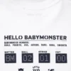 Camiseta corta con estampado gráfico Babymonster UT para mujer