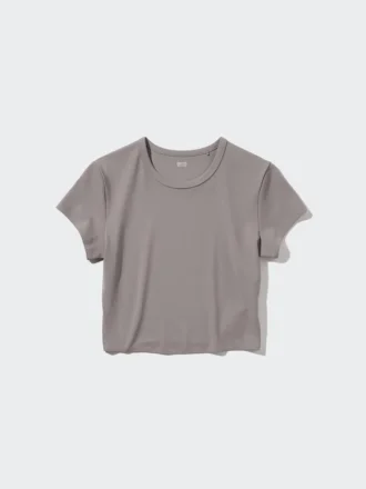 Camiseta corta Ultra Stretch AIRism para mujer