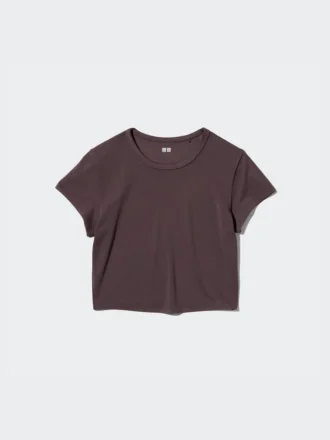 Camiseta corta Ultra Stretch AIRism para mujer