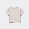 Camiseta corta Ultra Stretch AIRism para mujer