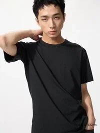 Camiseta de algodón AIRism para hombre