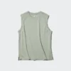 Camiseta de algodón AIRism para hombre | Sin mangas
