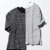Camiseta de algodón AIRism para mujer | A rayas
