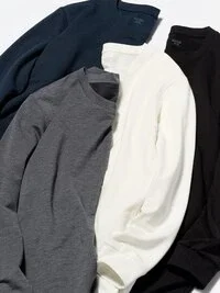Camiseta de algodón HEATTECH para hombre | Extra cálida Camiseta de algodón HEATTECH para hombre | Extra cálida