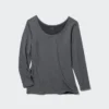 Camiseta de algodón HEATTECH para mujer | Extra cálida | Cuello redondo