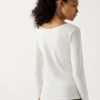 Camiseta de algodón HEATTECH para mujer | Extra cálida | Cuello redondo
