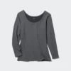 Camiseta de algodón HEATTECH para mujer | Extra cálida | Cuello redondo