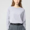 Camiseta de algodón Supima para mujer | Camiseta de manga larga Camiseta de algodón Supima para mujer | Camiseta de manga larga