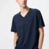 Camiseta de cuello en V de Supima Cotton para hombre Camiseta de cuello en V de Supima Cotton para hombre