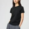 Camiseta de cuello redondo para mujer