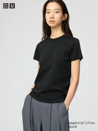 Camiseta de cuello redondo para mujer