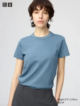Camiseta de cuello redondo para mujer