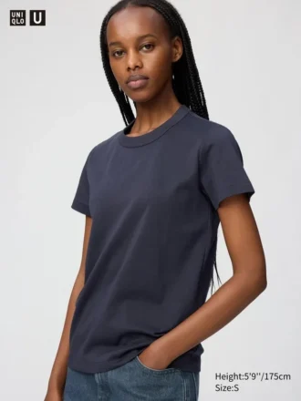 Camiseta de cuello redondo para mujer