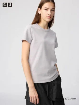 Camiseta de cuello redondo para mujer