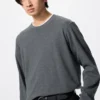 Camiseta de hombre suave cepillada | Camiseta de manga larga Camiseta de hombre suave cepillada | Camiseta de manga larga