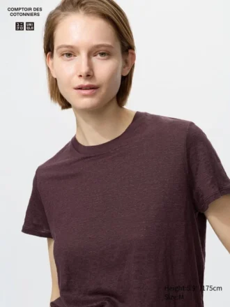 Camiseta de lino para mujer