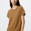 Camiseta de lino para mujer Camiseta de lino para mujer