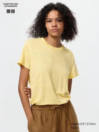 Camiseta de lino para mujer