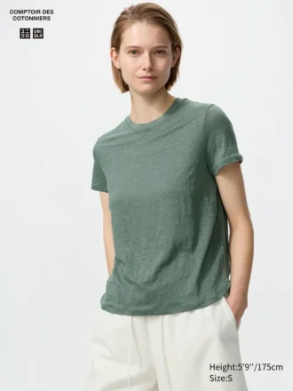 Camiseta de lino para mujer