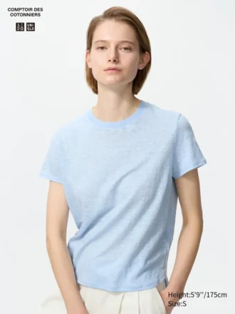Camiseta de lino para mujer