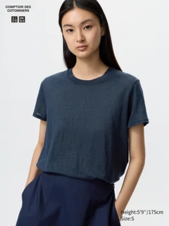 Camiseta de lino para mujer
