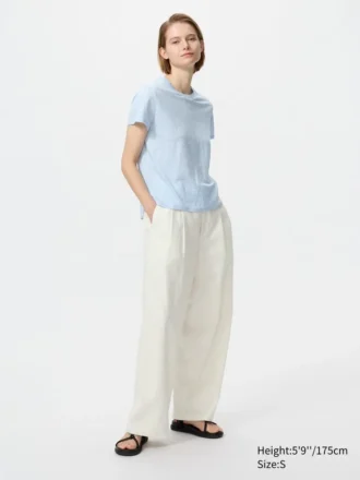 Camiseta de lino para mujer