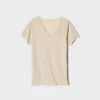Camiseta de malla antiolor AIRism para hombre | Cuello en V