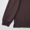 Camiseta de manga larga con cuello alto de jersey cepillado para hombre