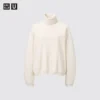 Camiseta de manga larga con jerséu de cuello vuelto para mujer Camiseta de manga larga con jerséu de cuello vuelto para mujer
