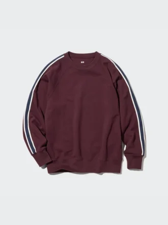 Camiseta de manga larga con rayas laterales para hombre