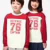 Camiseta de manga larga de algodón AIRism para niños | Estampado Camiseta de manga larga de algodón AIRism para niños | Estampado