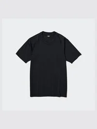 Camiseta de mangas cortas con cuello redondo DRY-EX para hombre (estampada)