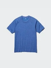 Camiseta de mangas cortas con cuello redondo DRY-EX para hombre (estampada)