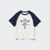 Camiseta de mangas cortas con estampado gráfico AIRism Cotton para niños