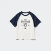 Camiseta de mangas cortas con estampado gráfico AIRism Cotton para niños