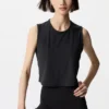Camiseta de mujer AIRism con canalé suave | Sin mangas Camiseta de mujer AIRism con canalé suave | Sin mangas