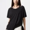 Camiseta de mujer AIRism de corte holgado con cuello en V | 2 Way