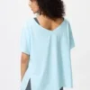 Camiseta de mujer AIRism de corte holgado con cuello en V | 2 Way