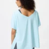 Camiseta de mujer AIRism de corte holgado con cuello en V | 2 Way
