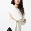 Camiseta de mujer con tejido de gofre | Camiseta de manga larga
