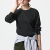 Camiseta de mujer con tejido de gofre | Camiseta de manga larga