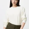 Camiseta de mujer de felpa de punto suave | Camiseta de manga larga Camiseta de mujer de felpa de punto suave | Camiseta de manga larga