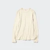 Camiseta de mujer de punto elástico suave | Camiseta de manga larga