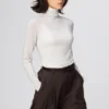 Camiseta de mujer HEATTECH con mezcla de cachemira | Extra cálida | Jerséis de cuello vuelto
