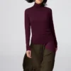 Camiseta de mujer HEATTECH con mezcla de cachemira | Extra cálida | Jerséis de cuello vuelto