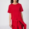 Camiseta de punto holgada para mujer