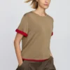 Camiseta de punto holgada para mujer