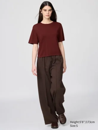 Camiseta de punto holgada para mujer