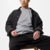 Camiseta de punto suave de felpa para hombre Camiseta de punto suave de felpa para hombre
